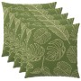 Párna huzat 6 pcs heerlen levélminta 80 x 80 cm poliészter