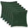 Párna huzat 6 pcs heerlen sötétzöld 80 x 80 cm bouclé