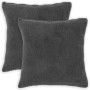 Párna huzat 2 pcs heerlen sötétszürke 80 x 80 cm bouclé