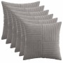 Párna huzat 6 pcs almelo világosszürke 30 x 30 cm cord