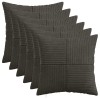 Párna huzat 6 pcs almelo antracitszürke 30 x 30 cm cord