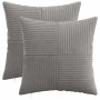 Párna huzat 2 pcs almelo világosszürke 35 x 35 cm cord