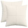 Párna huzat 2 pcs almelo krémszínű 35 x 35 cm cord