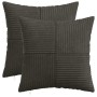 Párna huzat 2 pcs almelo antracitszürke 35 x 35 cm cord