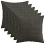 Párna huzat 6 pcs almelo antracitszürke 35 x 35 cm cord