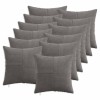 Párna huzat 12 pcs almelo sötétszürke 40 x 40 cm cord