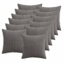 Párna huzat 12 pcs almelo sötétszürke 40 x 40 cm cord