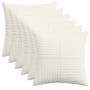 Párna huzat 6 pcs almelo krémszínű 40 x 40 cm cord