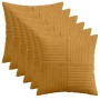 Párna huzat 6 pcs almelo sárga 40 x 40 cm cord