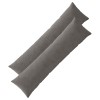Párna huzat 2 pcs almelo sötétszürke 40 x 145 cm cord