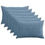 Párna huzat 6 pcs almelo kék 40 x 60 cm cord