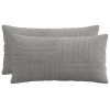 Párna huzat 2 pcs almelo világosszürke 40 x 70 cm cord