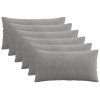 Párna huzat 6 pcs almelo világosszürke 40 x 70 cm cord