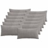 Párna huzat 12 pcs almelo világosszürke 40 x 80 cm cord