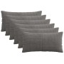 Párna huzat 6 pcs almelo sötétszürke 40 x 80 cm cord