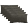 Párna huzat 6 pcs almelo antracitszürke 40 x 80 cm cord