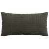 Párna huzat 12 pcs almelo antracitszürke 40 x 80 cm cord