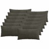 Párna huzat 12 pcs almelo antracitszürke 40 x 80 cm cord