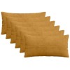 Párna huzat 6 pcs almelo sárga 40 x 80 cm cord