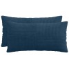 Párna huzat 2 pcs almelo sötétkék 40 x 80 cm cord