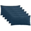 Párna huzat 6 pcs almelo sötétkék 40 x 80 cm cord