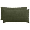 Párna huzat 2 pcs almelo zöld 40 x 80 cm cord