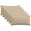 Párna huzat 6 pcs almelo tópszínű 40 x 80 cm cord