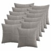 Párna huzat 12 pcs almelo világosszürke 45 x 45 cm cord