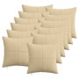 Párna huzat 12 pcs almelo szürke zöld 45 x 45 cm cord