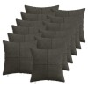 Párna huzat 12 pcs almelo antracitszürke 45 x 45 cm cord