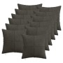 Párna huzat 12 pcs almelo antracitszürke 45 x 45 cm cord