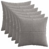 Párna huzat 6 pcs almelo világosszürke 50 x 50 cm cord