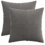 Párna huzat 2 pcs almelo sötétszürke 50 x 50 cm cord