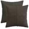 Párna huzat 2 pcs almelo antracitszürke 50 x 50 cm cord