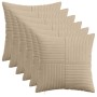 Párna huzat 6 pcs almelo tópszínű 50 x 50 cm cord