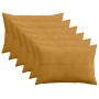 Párna huzat 6 pcs almelo sárga 50 x 70 cm cord