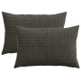 Párna huzat 2 pcs almelo antracitszürke 50 x 75 cm cord