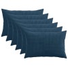 Párna huzat 6 pcs almelo sötétkék 50 x 75 cm cord