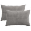 Párna huzat 2 pcs almelo világosszürke 50 x 80 cm cord