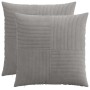 Párna huzat 2 pcs almelo világosszürke 55 x 55 cm cord