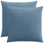 Párna huzat 2 pcs almelo kék 55 x 55 cm cord