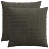 Párna huzat 2 pcs almelo antracitszürke 55 x 55 cm cord