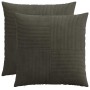 Párna huzat 2 pcs almelo antracitszürke 55 x 55 cm cord