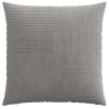Párna huzat 6 db almelo világosszürke 65 x 65 cm cord