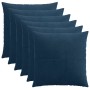 Párna huzat 6 pcs almelo sötétkék 70 x 70 cm cord