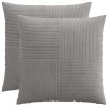 Párna huzat 2 pcs almelo világosszürke 80 x 80 cm cord