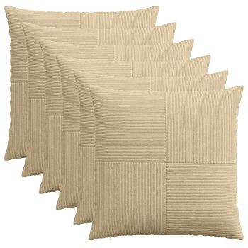Párna huzat 6 pcs almelo szürke zöld 80 x 80 cm cord