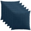 Párna huzat 6 pcs almelo sötétkék 80 x 80 cm cord