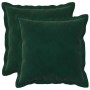 Párna huzat 2 pcs houten sötétzöld 30 x 30 cm bársony