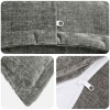 Párna huzat 2 db houten sötétszürke 30 x 30 cm chenille szövet